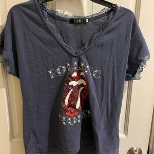 CBR Navy Tee with Red Graphic